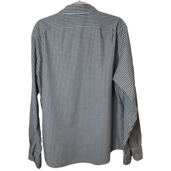 Tailored By J. Crew Shirt Slim Fit Men’s XL Blue Gingham Button Down Long Sleeve - Picture 6 of 13